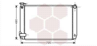 VAN WEZEL radiatorius, variklio aušinimas 53002463